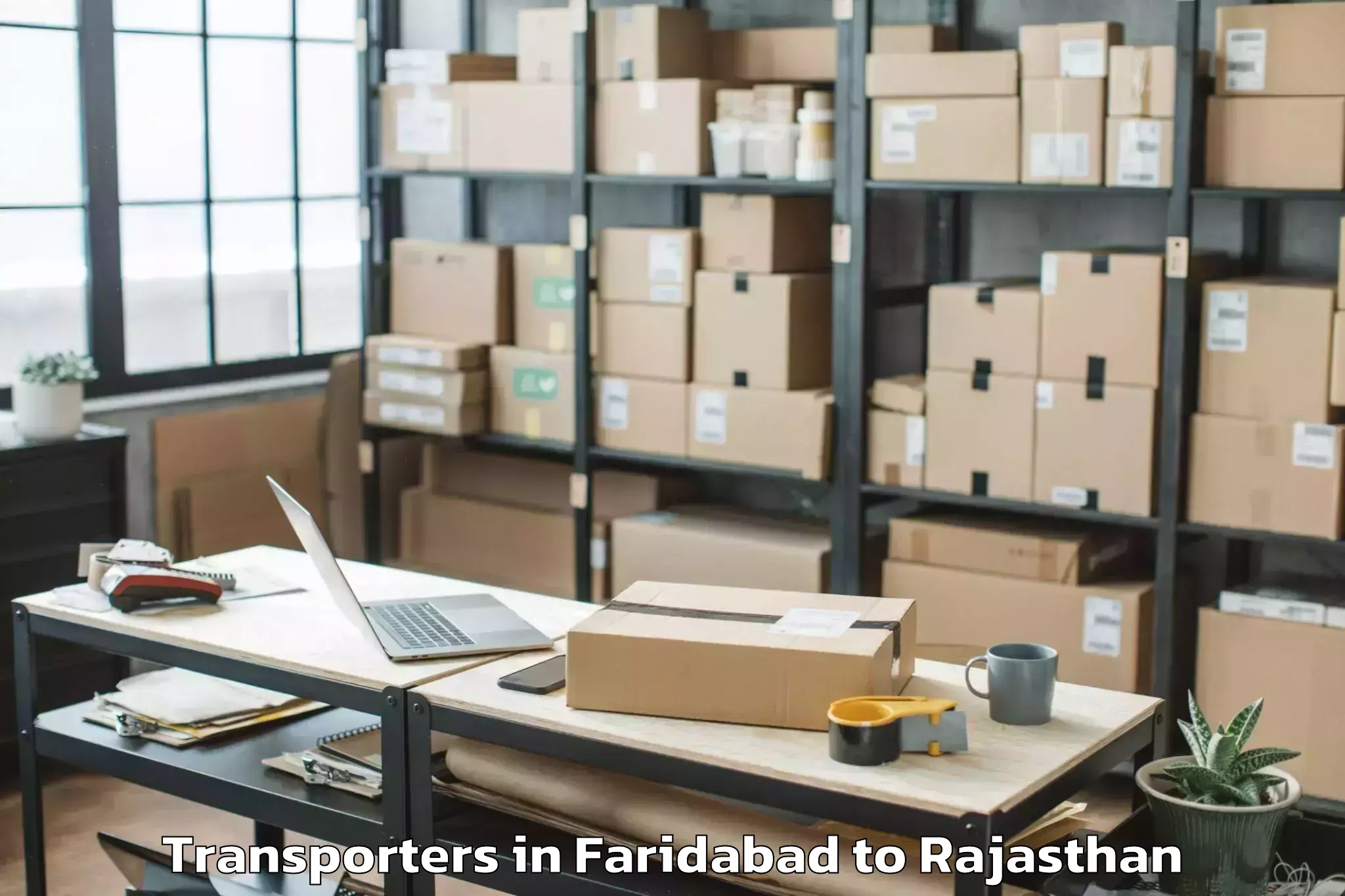 Book Faridabad to Kaman Transporters Online